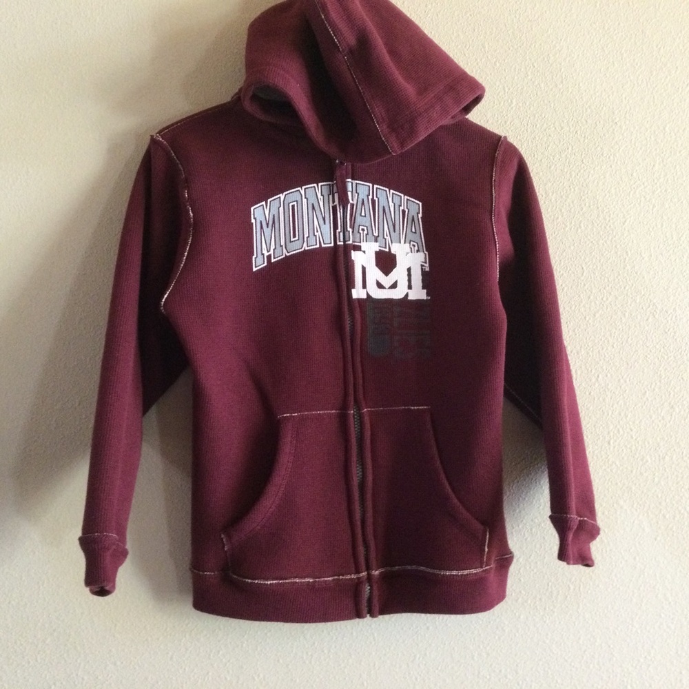 ✔️ University of Montana Grizzlies j.America  Hooded Jacket Youth Large